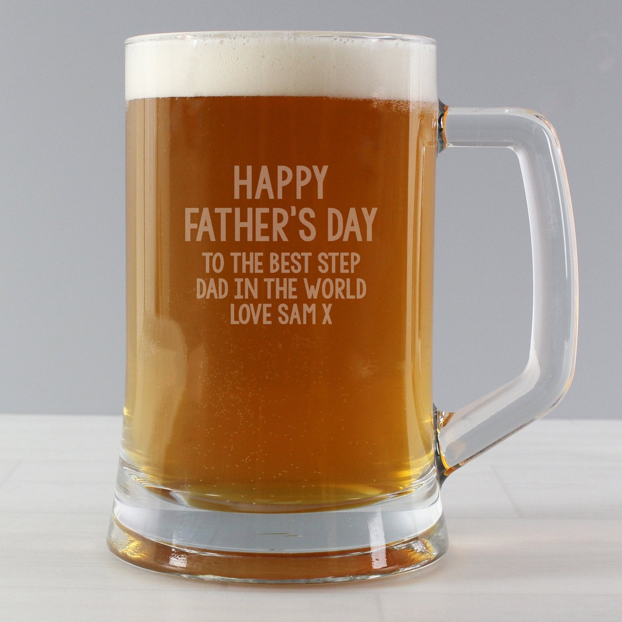 Personalised Free Text Pint Stern Tankard | Inspired Creative Gifts | UK Supplier