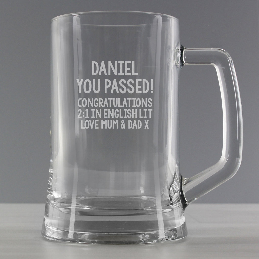 Personalised Free Text Pint Stern Tankard | Inspired Creative Gifts | UK Supplier