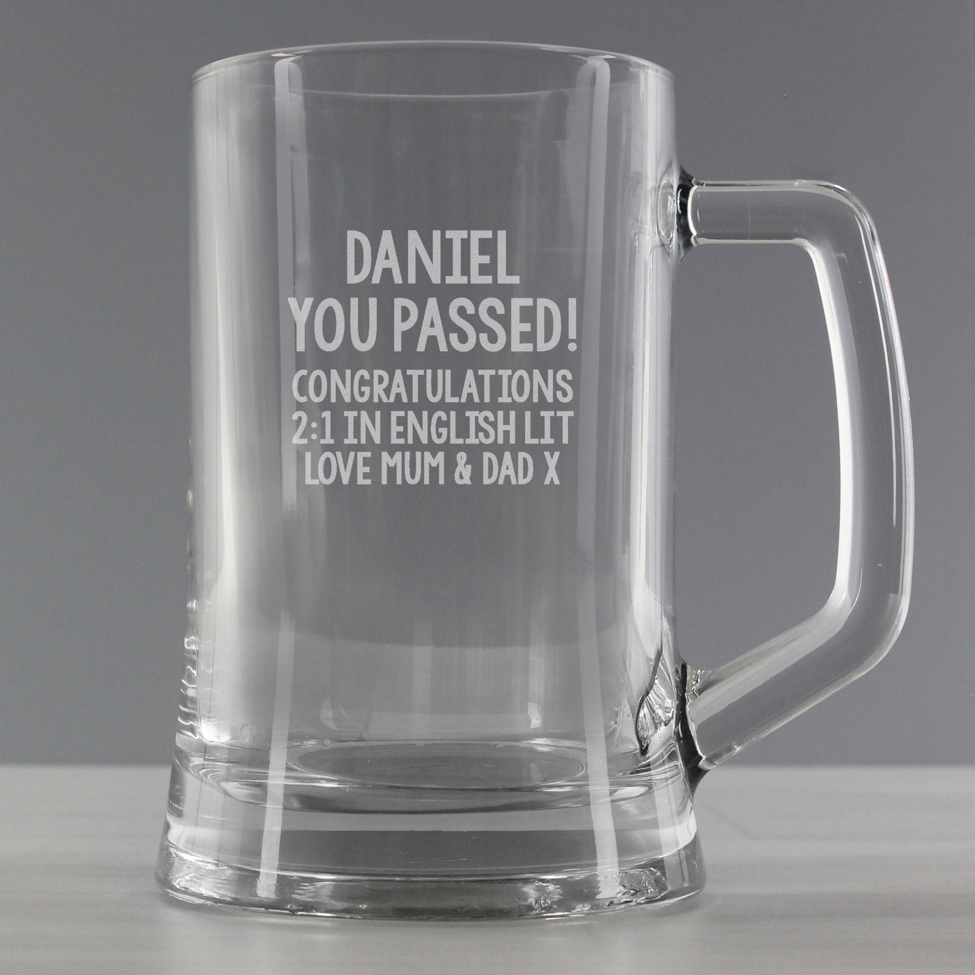 Personalised Free Text Pint Stern Tankard | Inspired Creative Gifts | UK Supplier