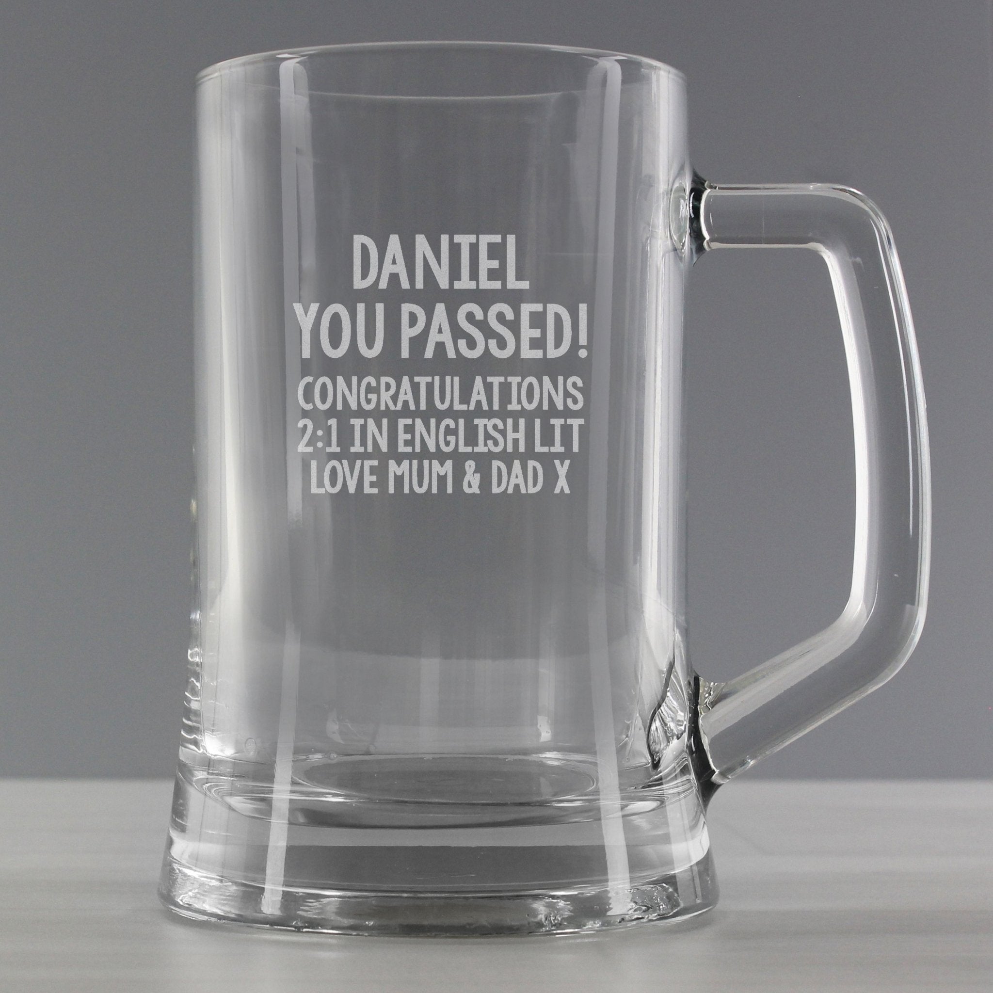 Personalised Free Text Pint Stern Tankard | Inspired Creative Gifts | UK Supplier