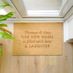 Personalised Free Text Rectangle Indoor Doormat | Inspired Creative Gifts | UK Supplier