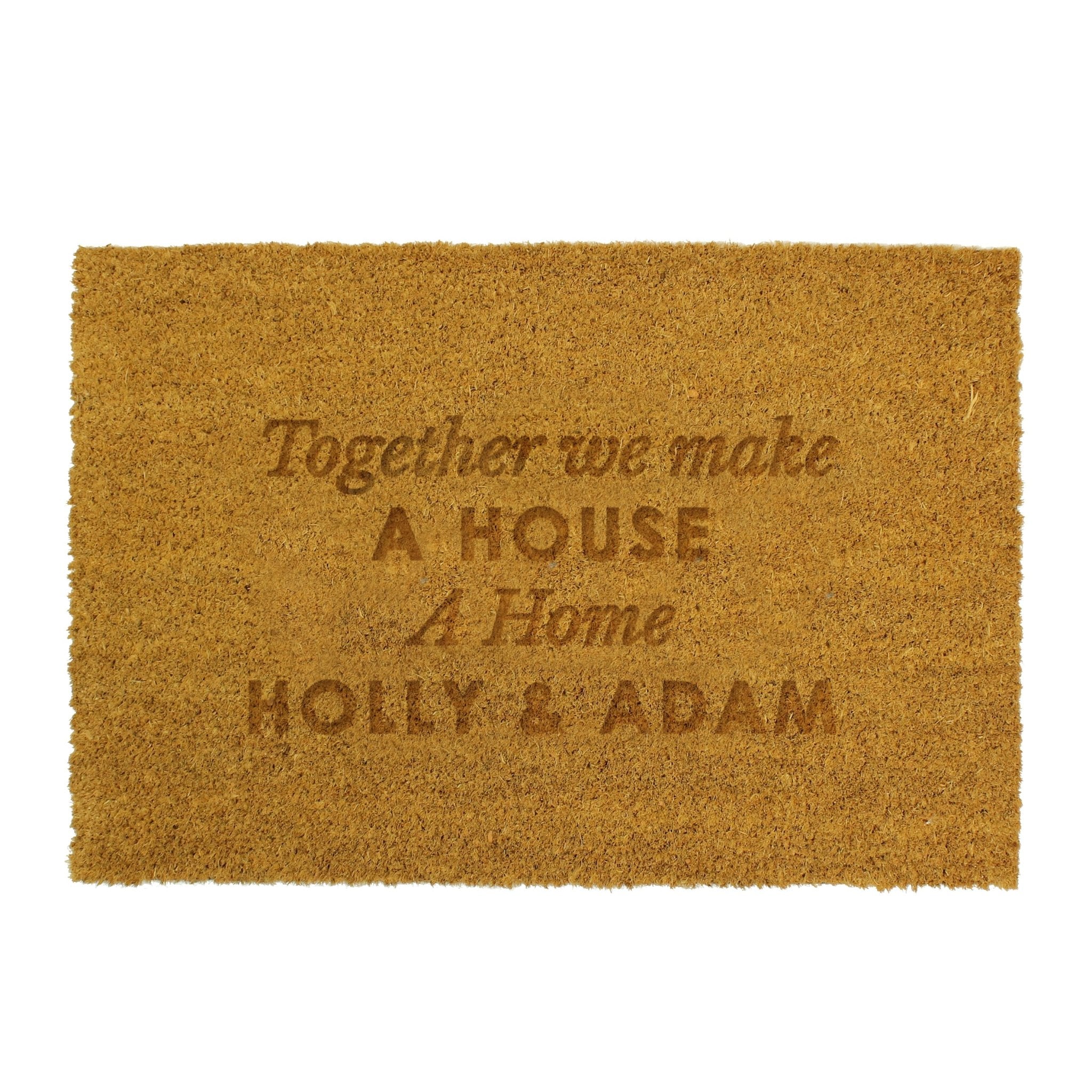 Personalised Free Text Rectangle Indoor Doormat | Inspired Creative Gifts | UK Supplier