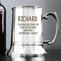 Personalised Free Text Stainless Steel Tankard | Inspired Creative Gifts | UK Supplier