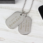 Personalised Free Text Steel Double Dog Tag Necklace | Inspired Creative Gifts | UK Supplier
