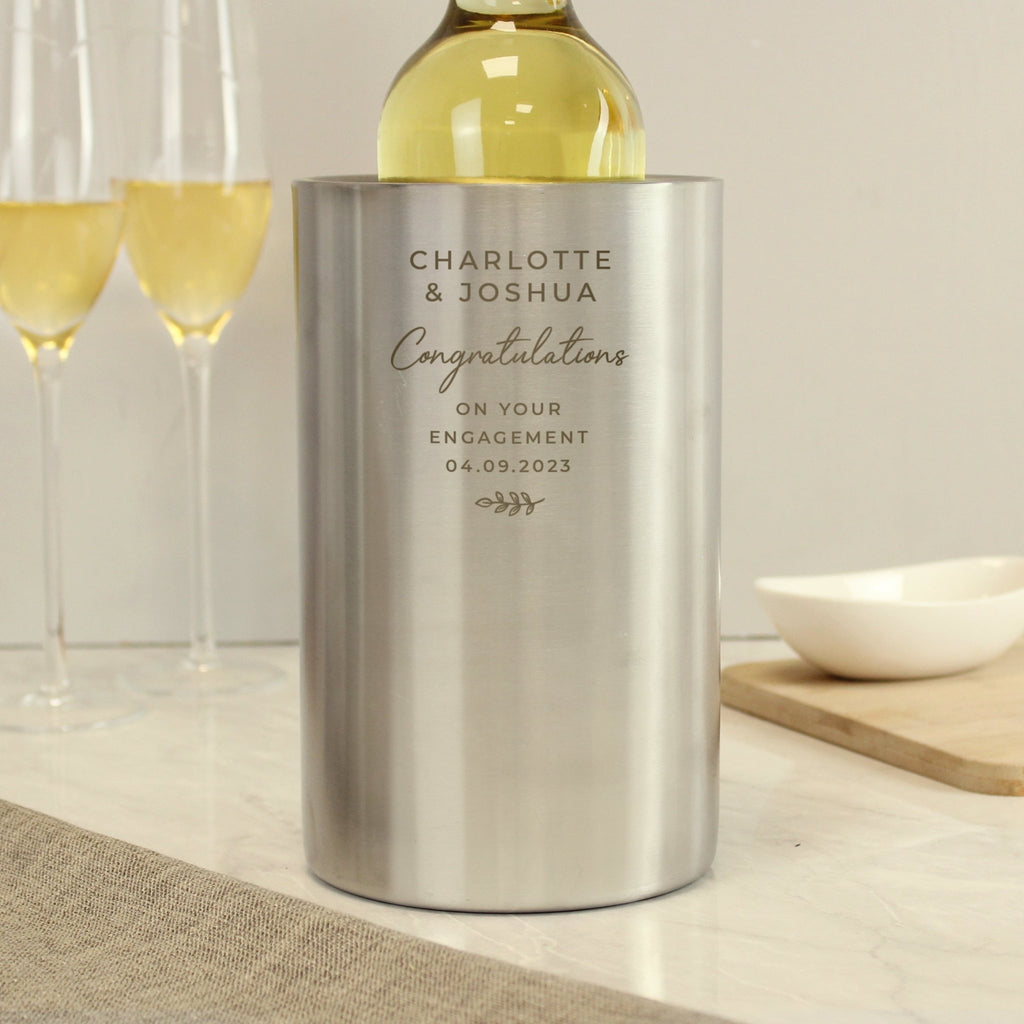 Personalised Free Text Wine Cooler | Inspired Creative Gifts | UK Supplier