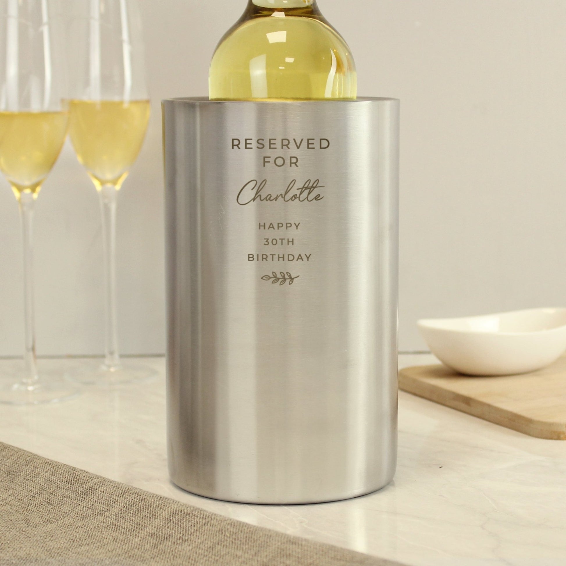 Personalised Free Text Wine Cooler | Inspired Creative Gifts | UK Supplier