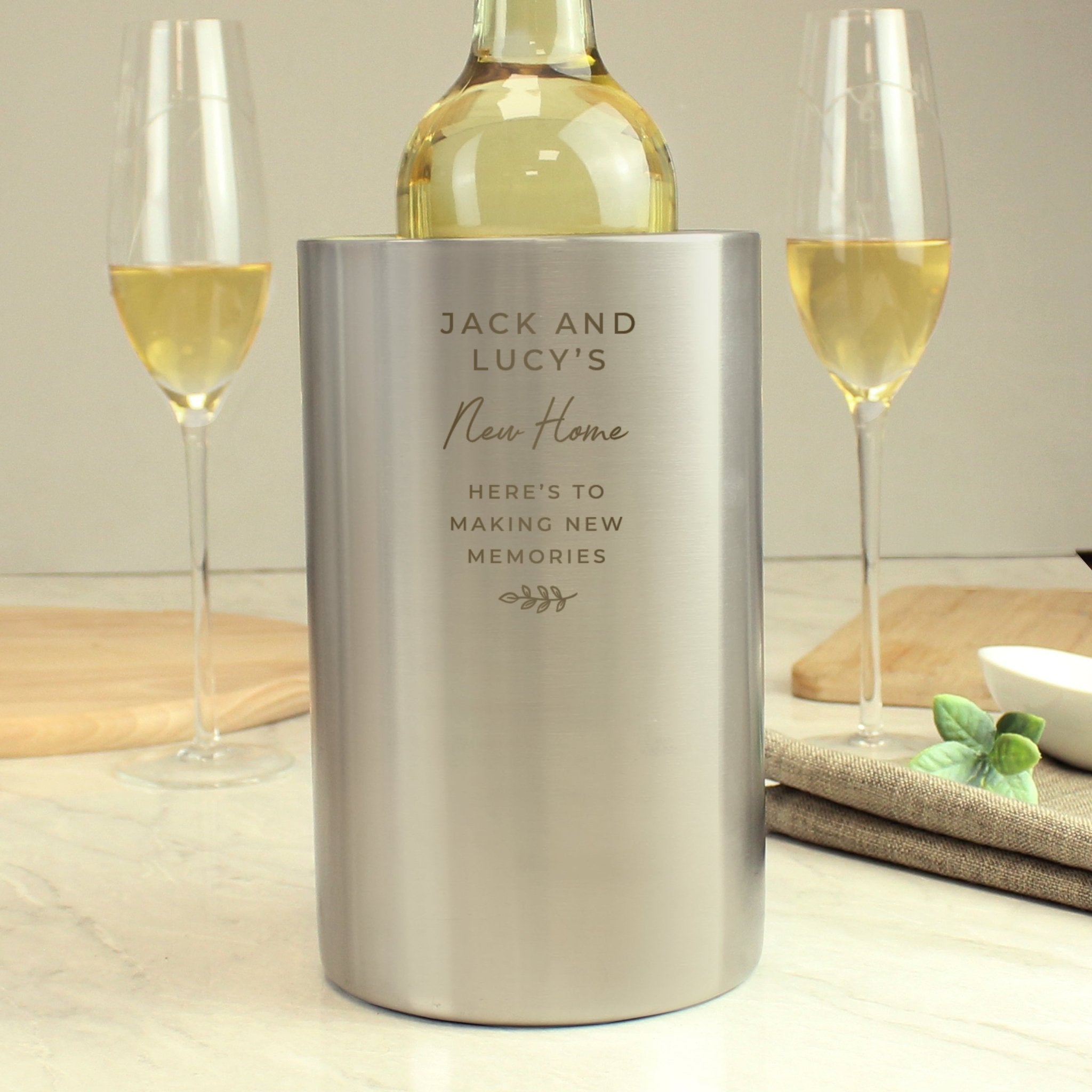 Personalised Free Text Wine Cooler | Inspired Creative Gifts | UK Supplier