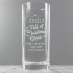 Personalised Full Of Christmas Spirit Hi Ball Glass | Inspired Creative Gifts | UK Supplier