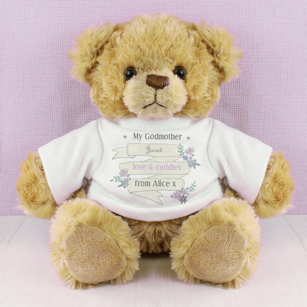 Personalised Garden Bloom Message Teddy Bear | Inspired Creative Gifts | UK Supplier
