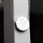 Personalised Gemini Zodiac Star Sign Silver Tone Necklace (May 21st - June 20th) | Inspired Creative Gifts | UK Supplier