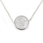 Personalised Gemini Zodiac Star Sign Silver Tone Necklace (May 21st - June 20th) | Inspired Creative Gifts | UK Supplier