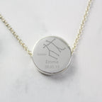 Personalised Gemini Zodiac Star Sign Silver Tone Necklace (May 21st - June 20th) | Inspired Creative Gifts | UK Supplier