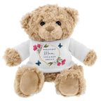 Personalised Geometric Floral Teddy Bear | Inspired Creative Gifts | UK Supplier