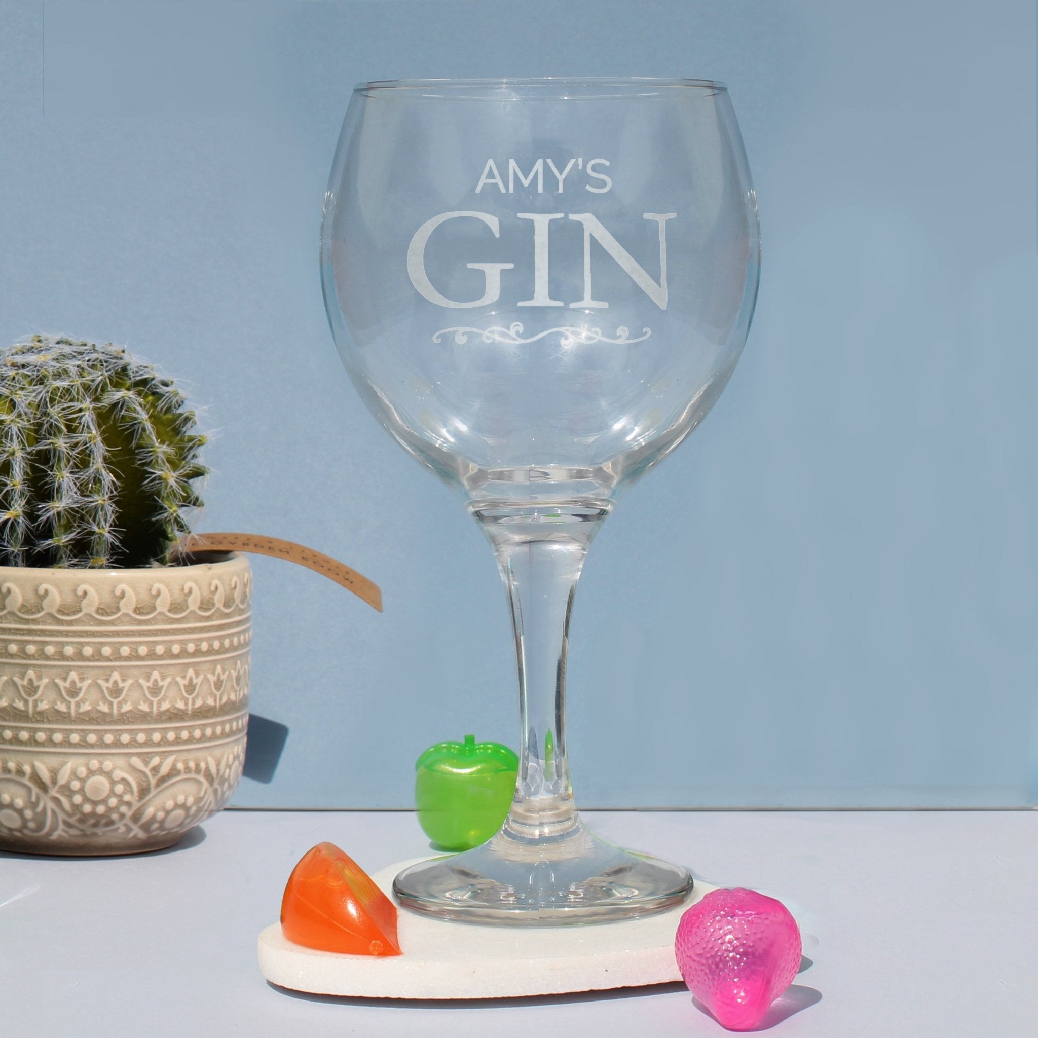 Personalised Gin Balloon Glass | Inspired Creative Gifts | UK Supplier