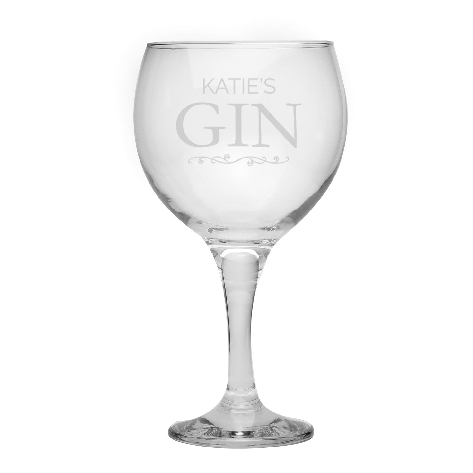 Personalised Gin Balloon Glass | Inspired Creative Gifts | UK Supplier