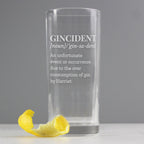 Personalised Gincident Hi Ball Glass | Inspired Creative Gifts | UK Supplier