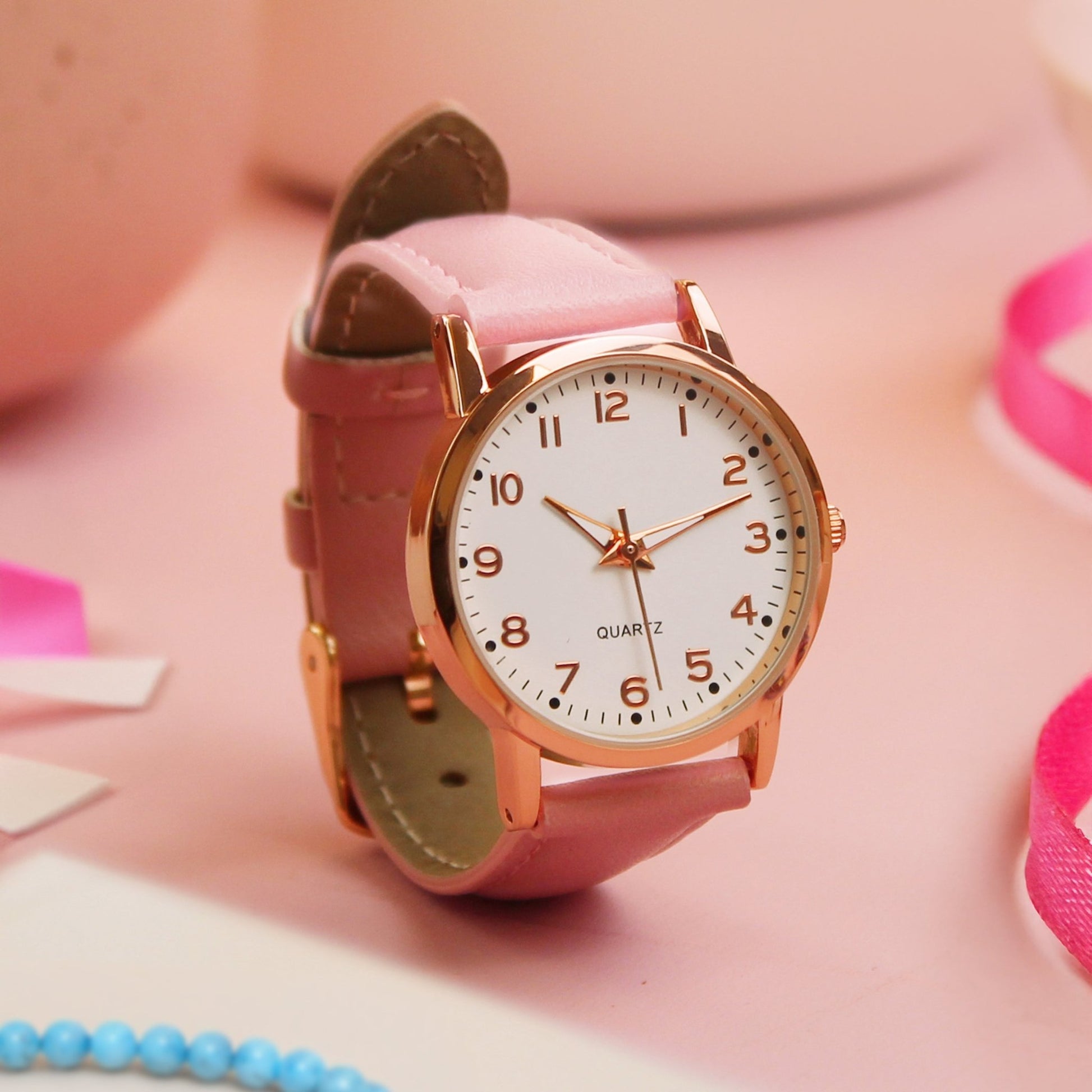 Personalised Girls Pink Watch | Inspired Creative Gifts | UK Supplier