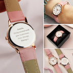 Personalised Girls Pink Watch | Inspired Creative Gifts | UK Supplier