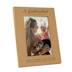 Personalised Godmother 5x7 Oak Finish Photo Frame | Inspired Creative Gifts | UK Supplier