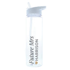 Personalised Gold Heart Water Bottle | Inspired Creative Gifts | UK Supplier