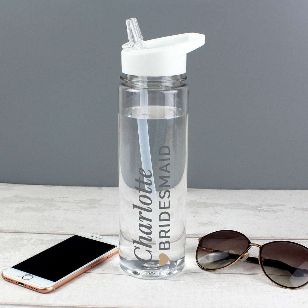 Personalised Gold Heart Water Bottle | Inspired Creative Gifts