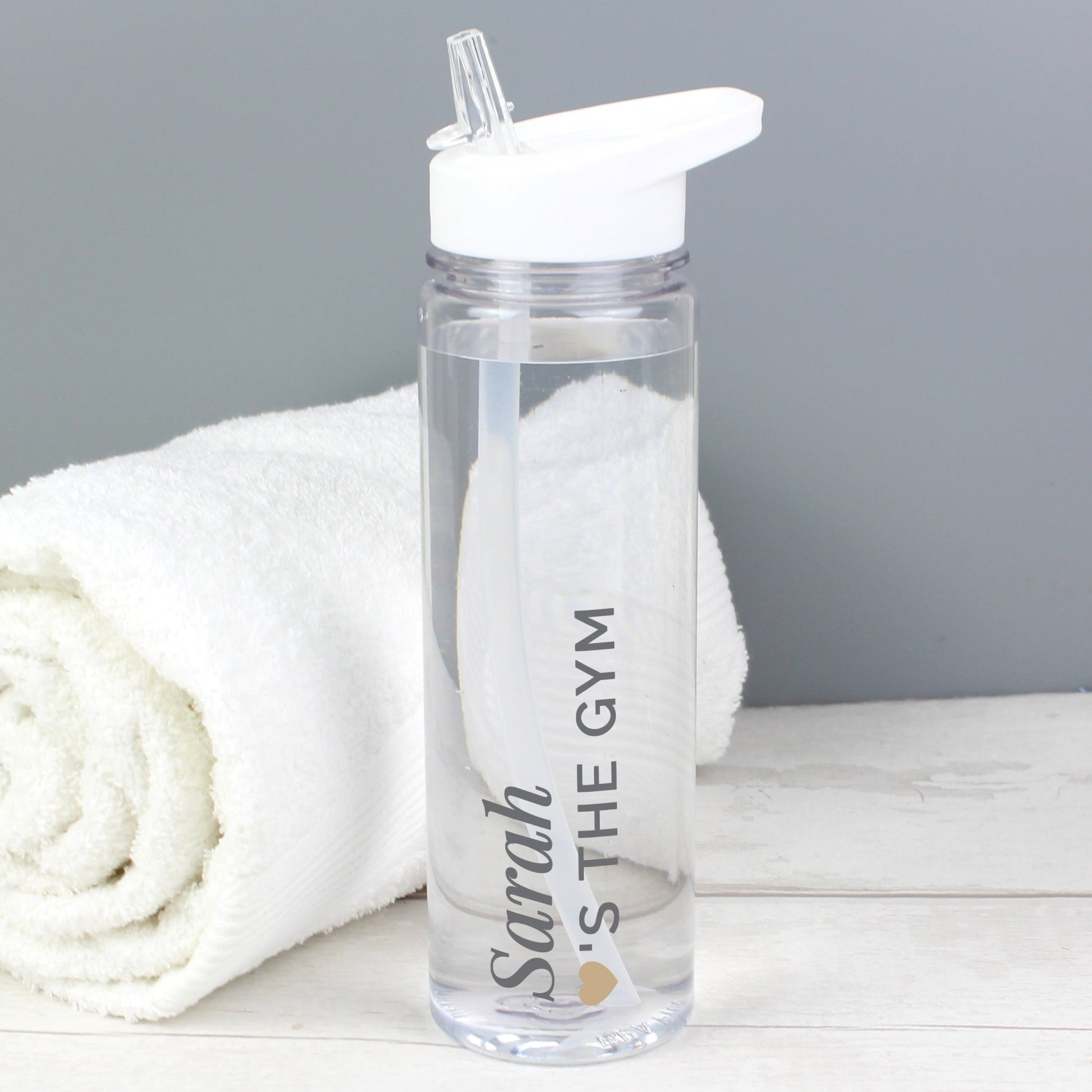 Personalised Gold Heart Water Bottle | Inspired Creative Gifts