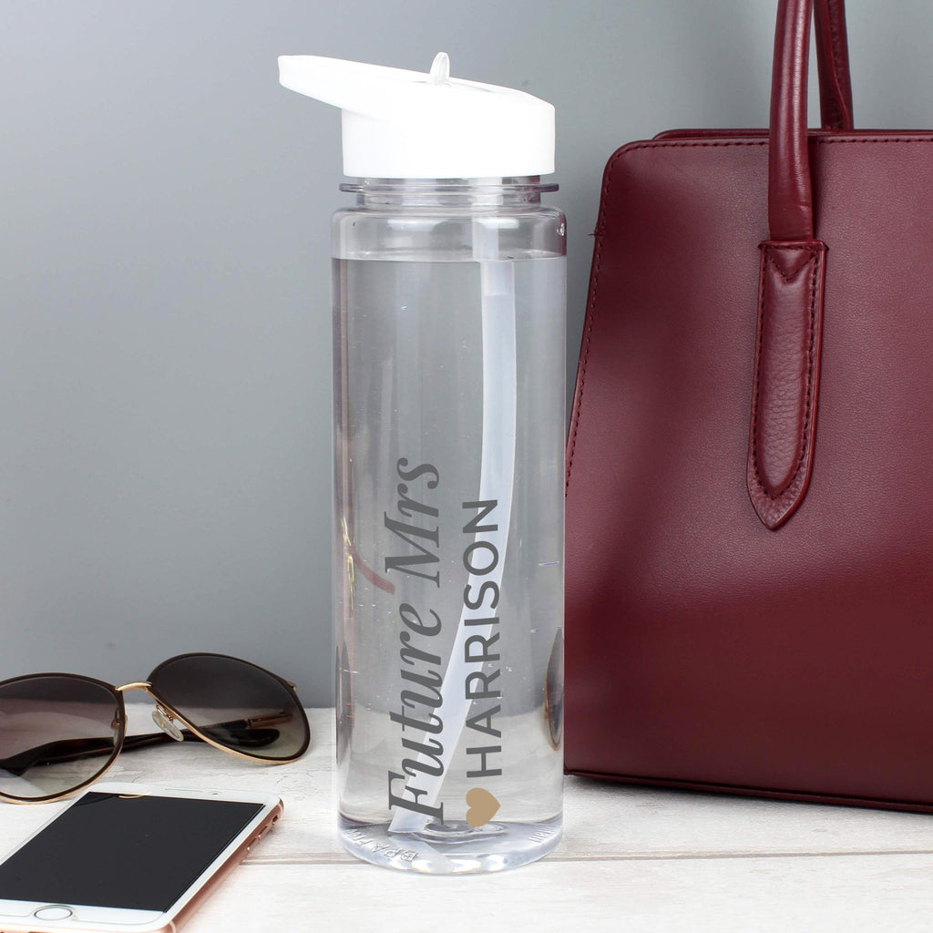 Personalised Gold Heart Water Bottle | Inspired Creative Gifts
