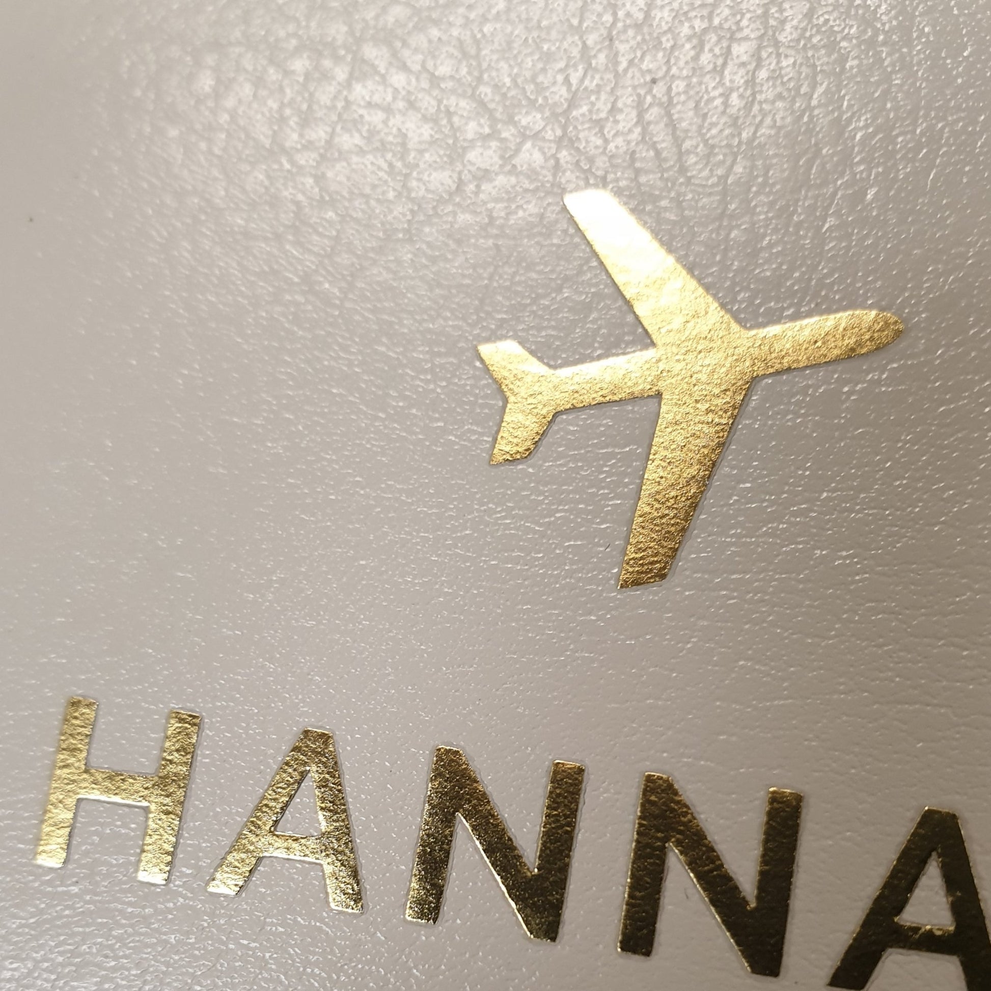 Personalised Gold Name Cream Passport Holder | Inspired Creative Gifts | UK Supplier