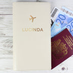 Personalised Gold Name Travel Document Holder | Inspired Creative Gifts | UK Supplier