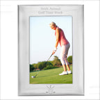 Personalised Golf 6x4 Silver Photo Frame | Inspired Creative Gifts | UK Supplier
