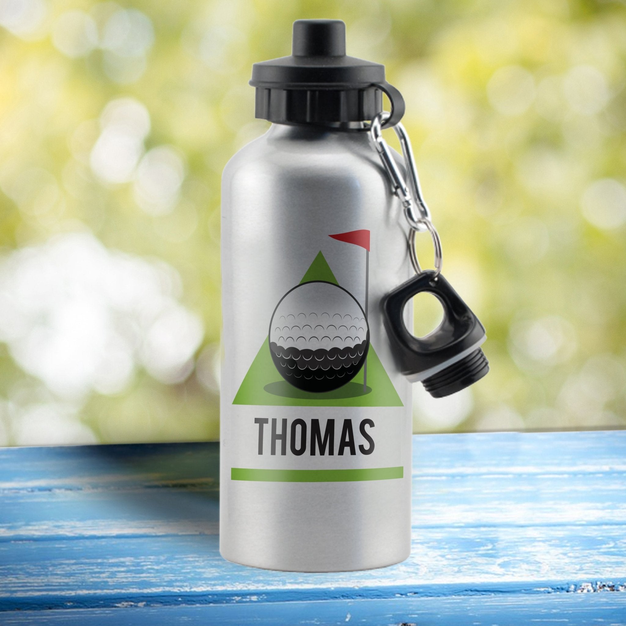 Personalised Golf Green Drinks Bottle | Inspired Creative Gifts | UK Supplier
