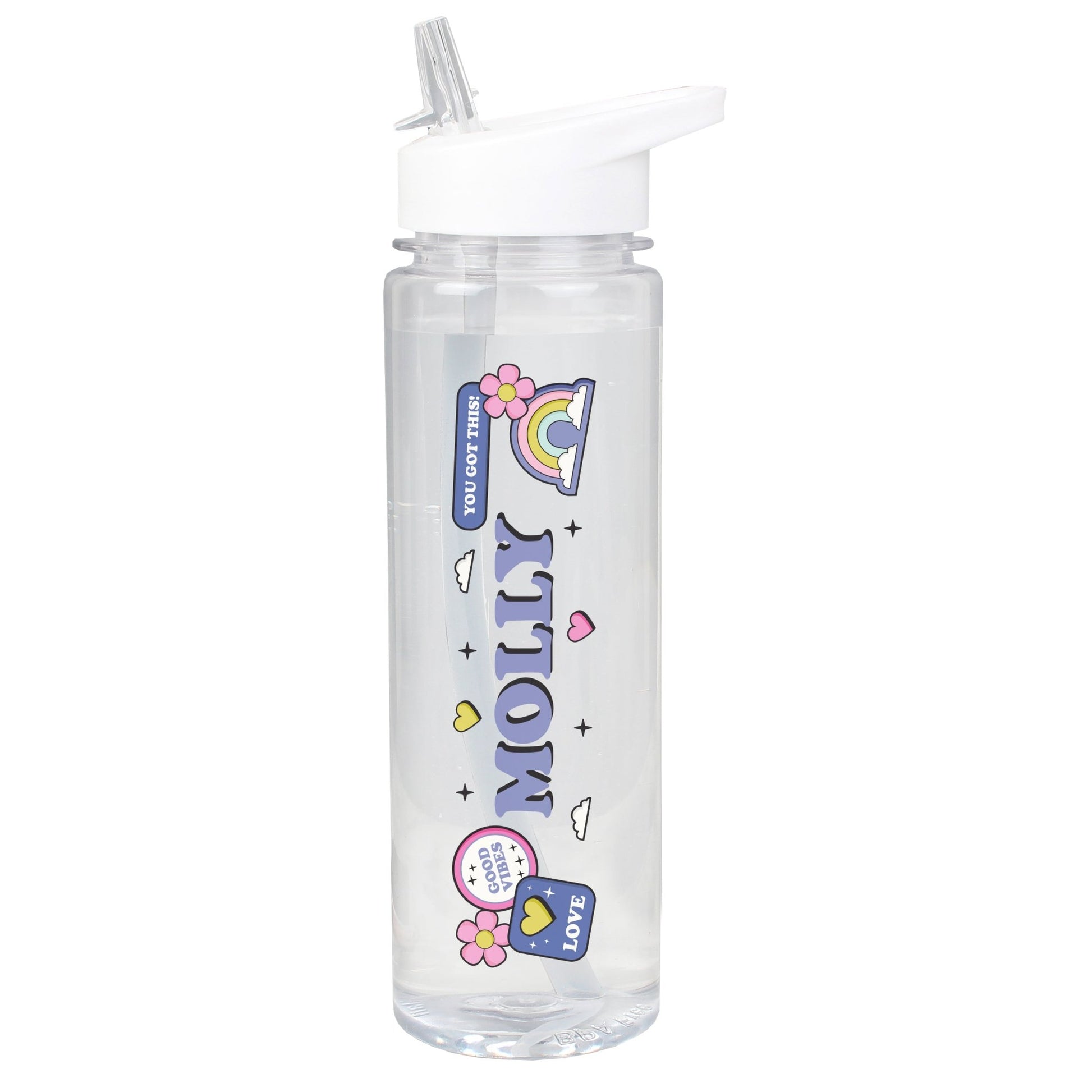 Personalised Good Vibes Water Bottle | Inspired Creative Gifts