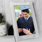 Personalised Graduation 5x7 Silver Photo Frame | Inspired Creative Gifts | UK Supplier
