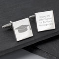 Personalised Graduation Square Cufflinks | Inspired Creative Gifts | UK Supplier