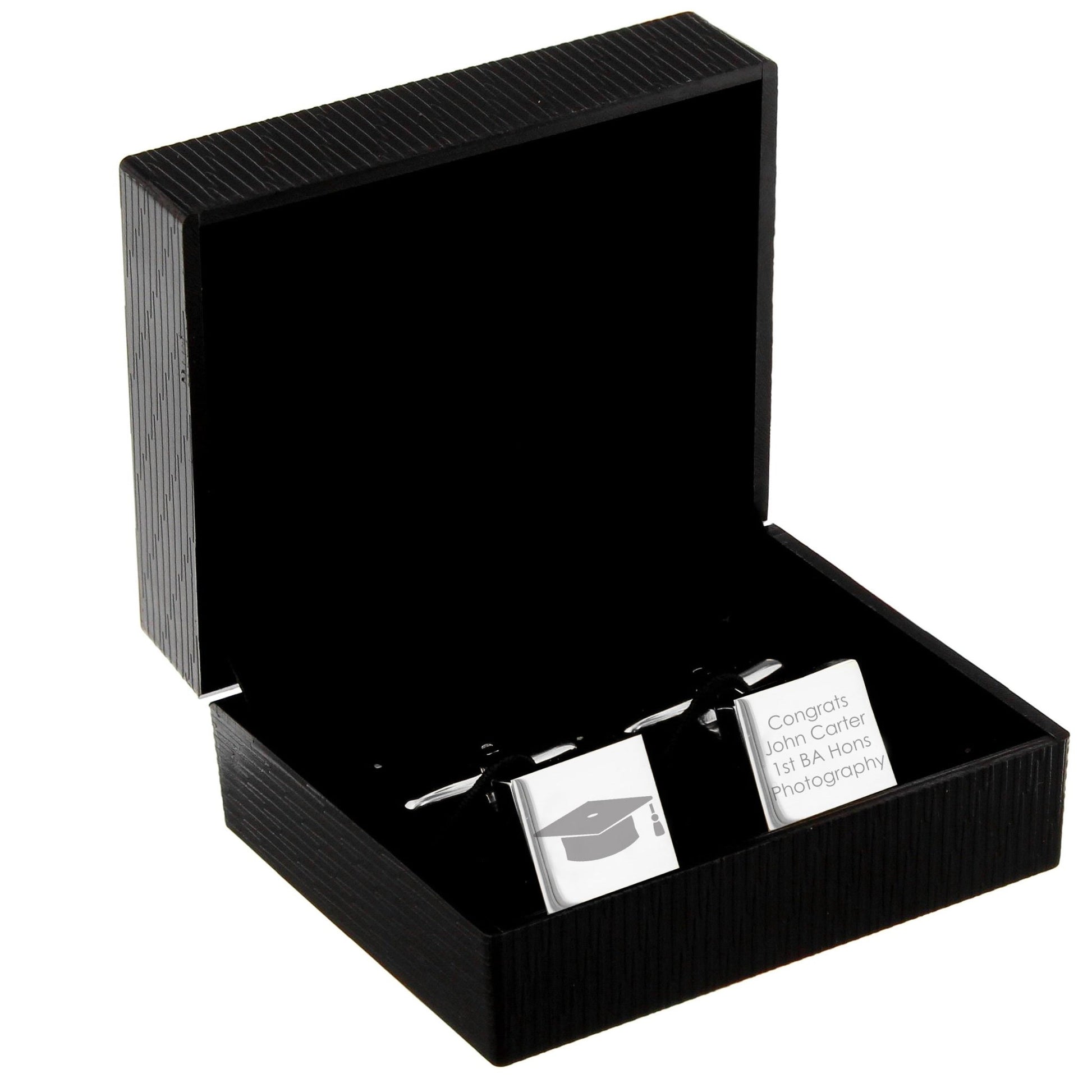 Personalised Graduation Square Cufflinks | Inspired Creative Gifts