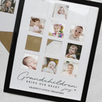 Personalised Grandchildren Black Multi Photo Frame | Inspired Creative Gifts | UK Supplier