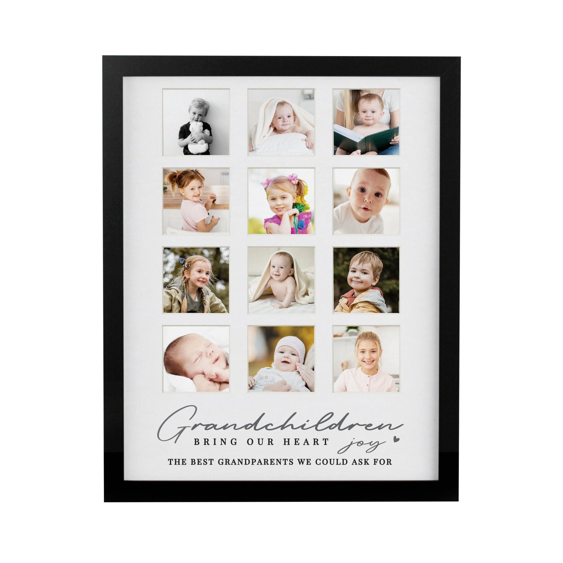 Personalised Grandchildren Black Multi Photo Frame | Inspired Creative Gifts | UK Supplier