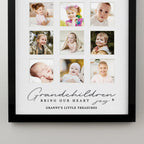 Personalised Grandchildren Black Multi Photo Frame | Inspired Creative Gifts | UK Supplier