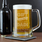 Personalised Greatest Dad Glass Pint Stern Tankard | Inspired Creative Gifts | UK Supplier