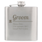 Personalised Groom Hip Flask | Inspired Creative Gifts | UK Supplier