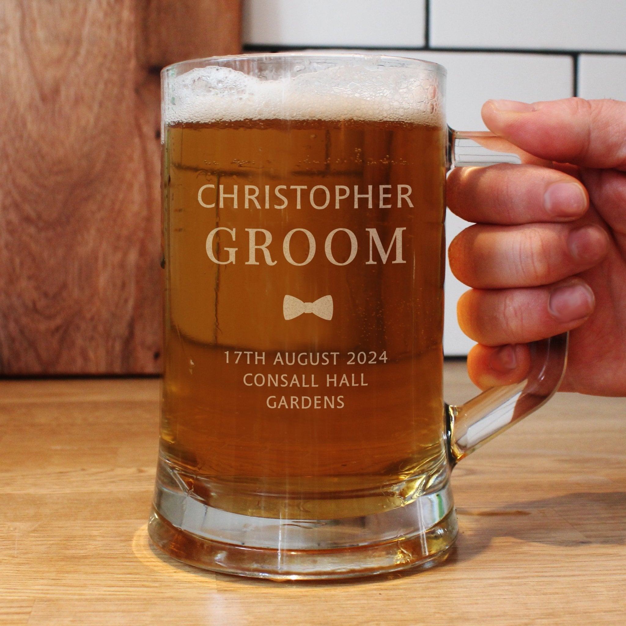 Personalised Groom Pint Stern Tankard | Inspired Creative Gifts | UK Supplier