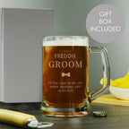 Personalised Groom Pint Stern Tankard | Inspired Creative Gifts | UK Supplier