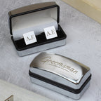 Personalised Groomsman Wedding Cufflinks and Box Set | Inspired Creative Gifts | UK Supplier