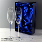 Personalised Hand Cut Little Hearts Pair of Flutes with Gift Box | Inspired Creative Gifts | UK Supplier