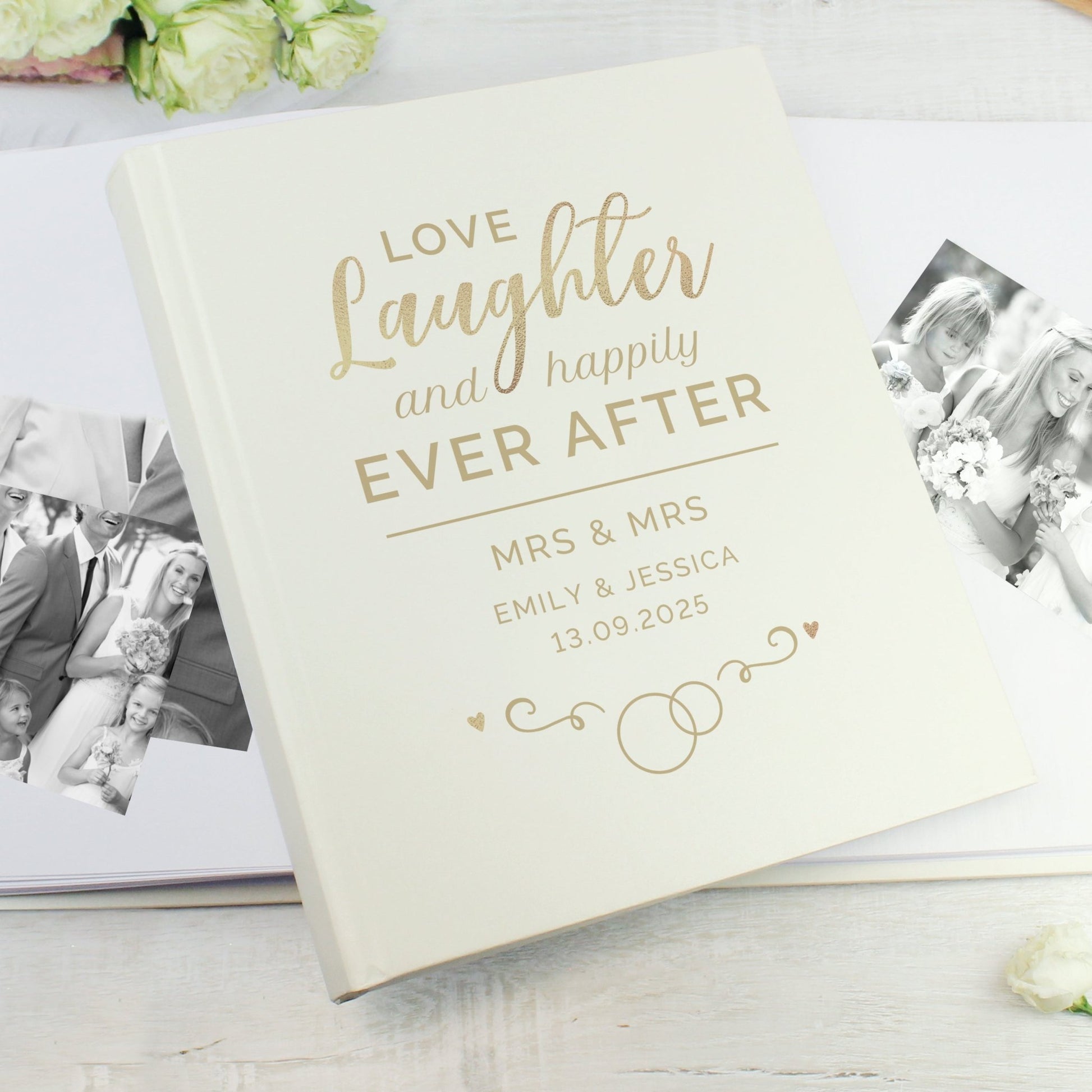 Personalised Happily Ever After Traditional Photo Album | Inspired Creative Gifts | UK Supplier