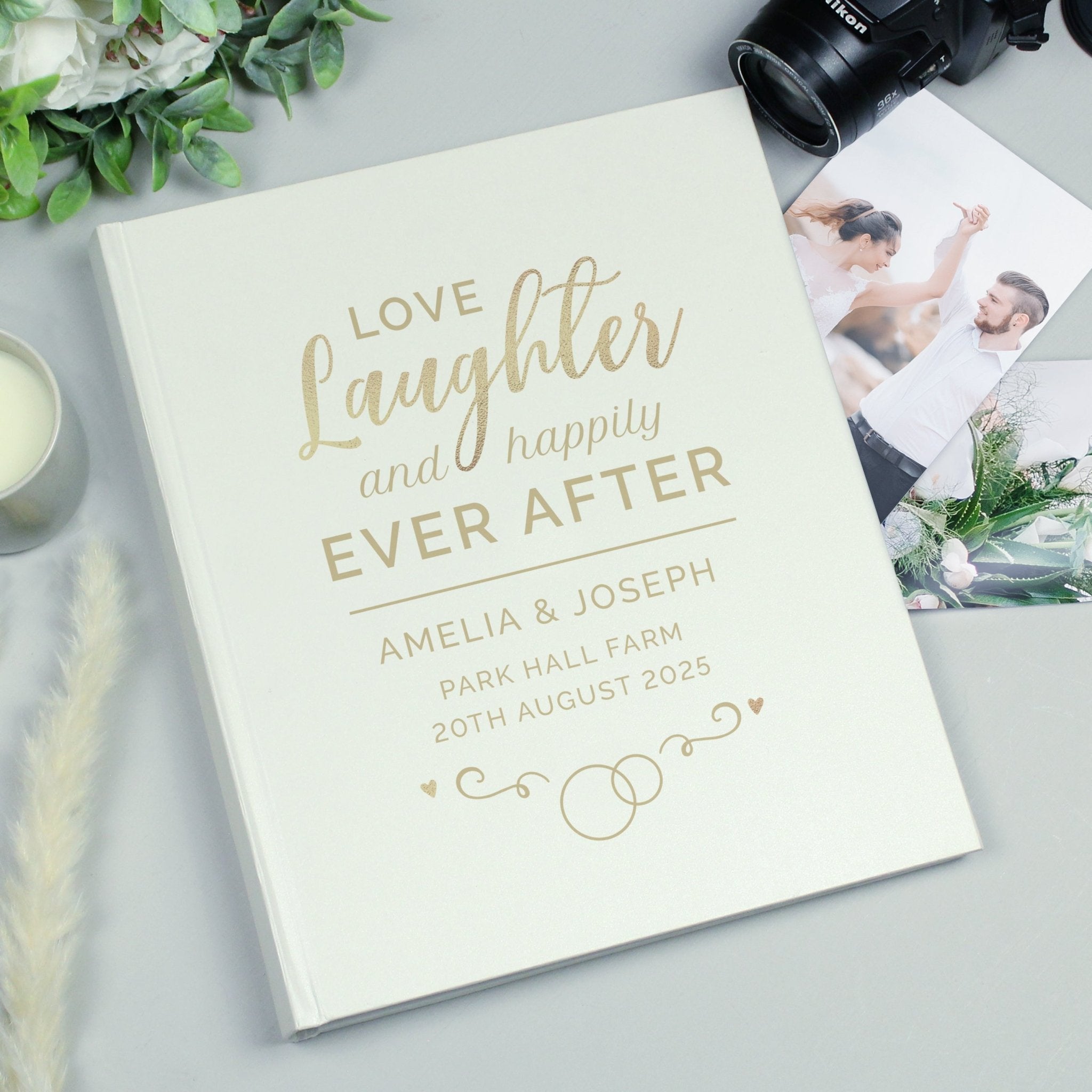 Personalised Happily Ever After Traditional Photo Album | Inspired Creative Gifts | UK Supplier