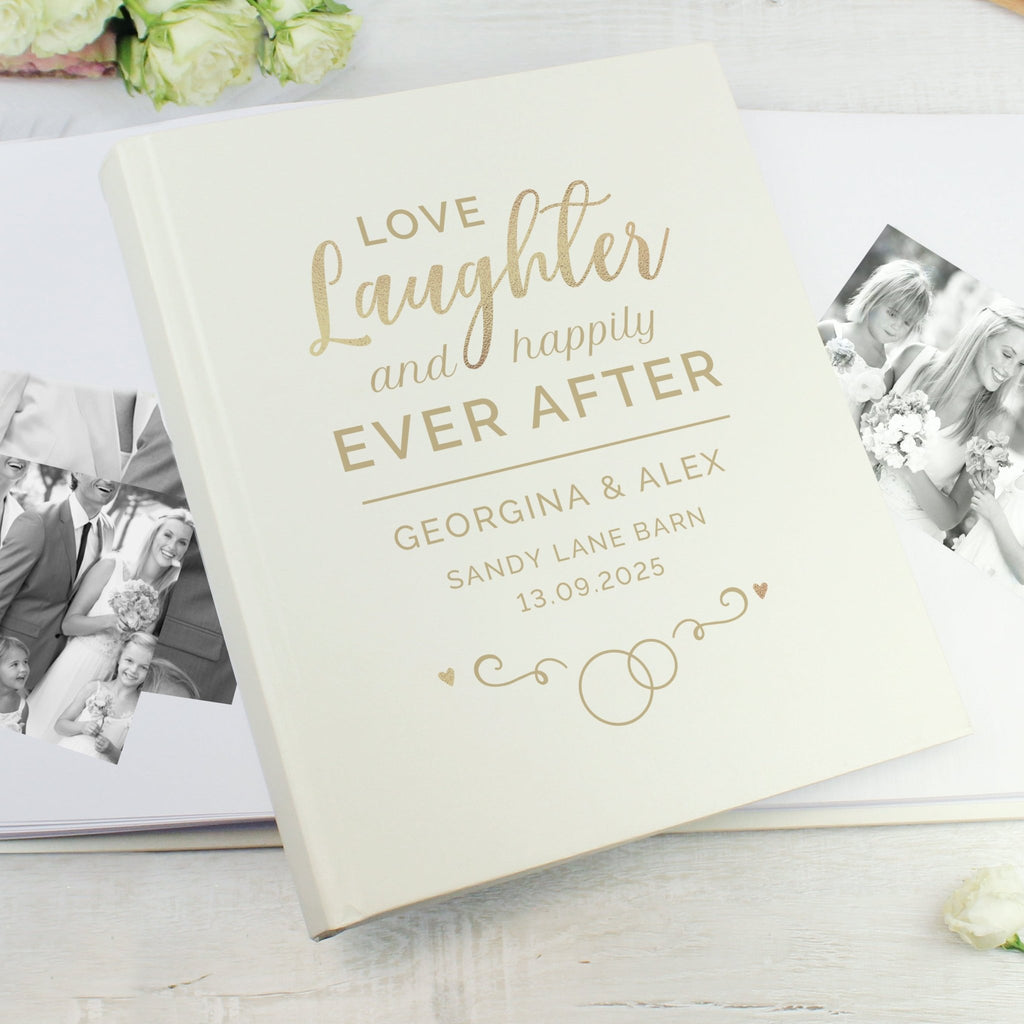 Personalised Happily Ever After Traditional Photo Album | Inspired Creative Gifts | UK Supplier