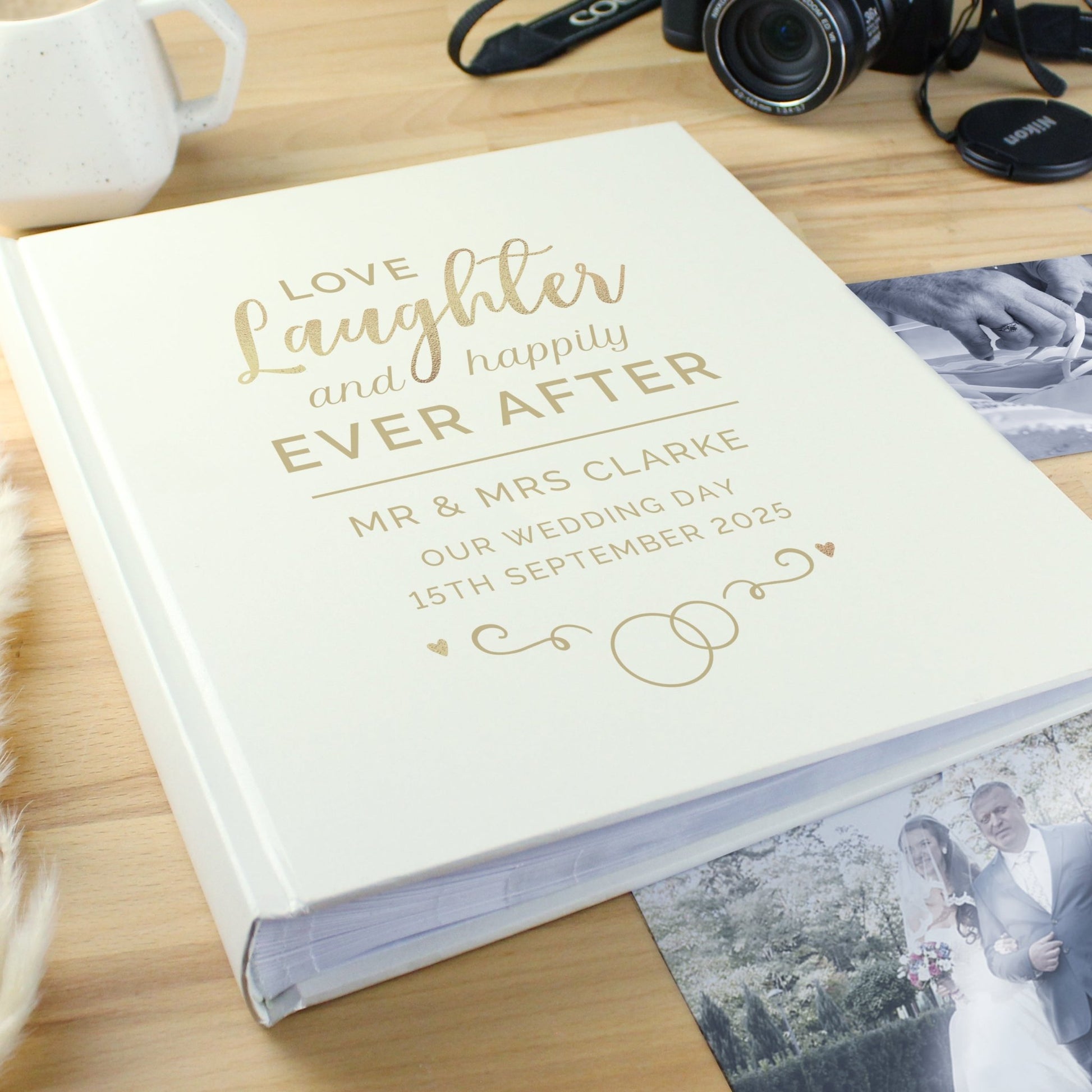Personalised Happily Ever After Traditional Photo Album | Inspired Creative Gifts | UK Supplier