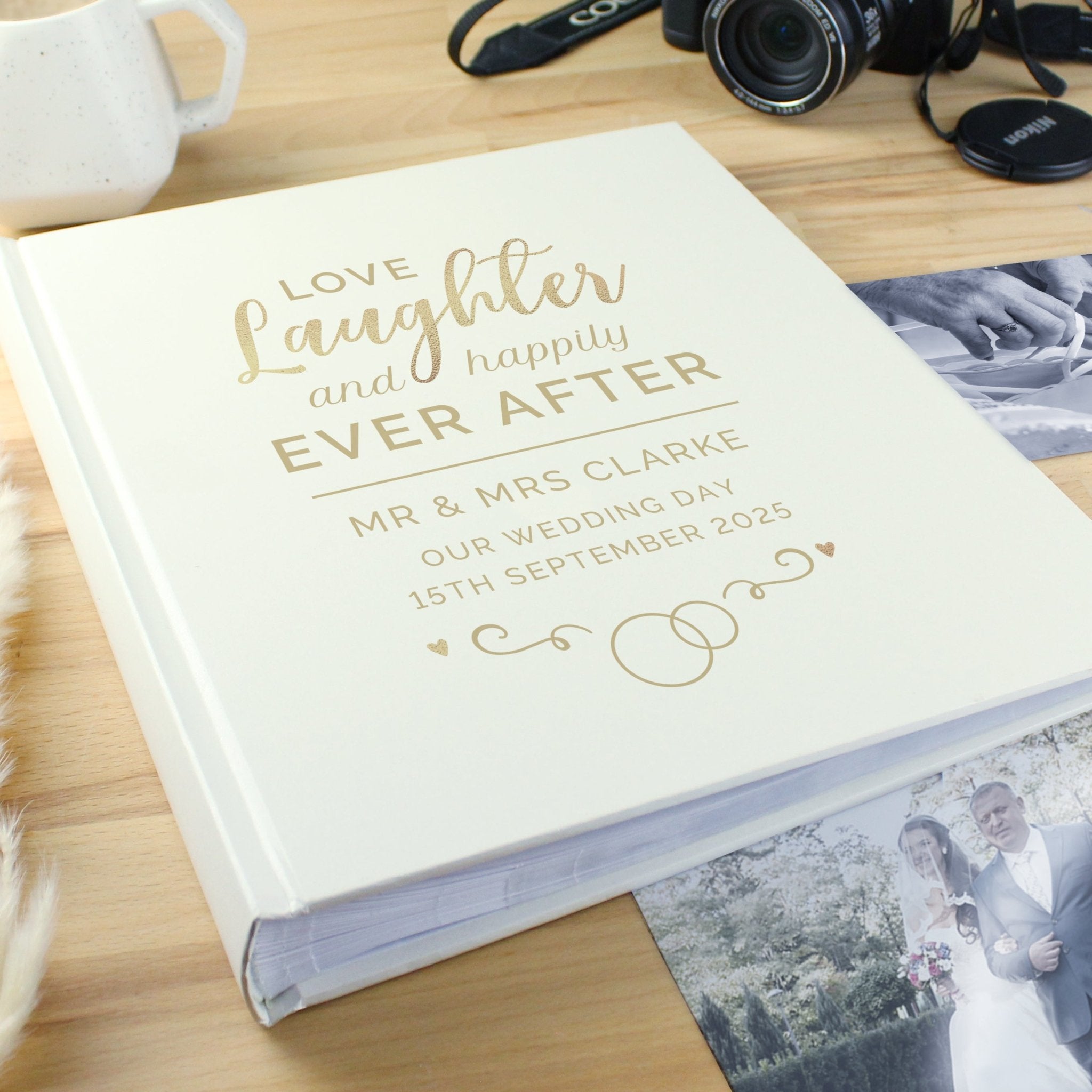 Personalised Happily Ever After Traditional Photo Album | Inspired Creative Gifts | UK Supplier