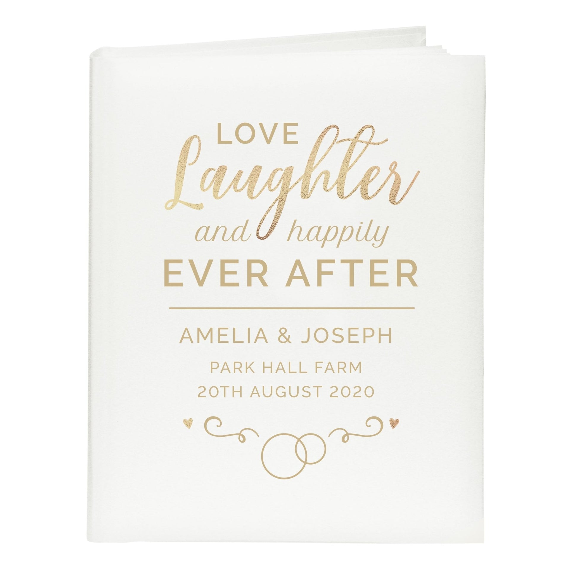 Personalised Happily Ever After Traditional Photo Album | Inspired Creative Gifts | UK Supplier
